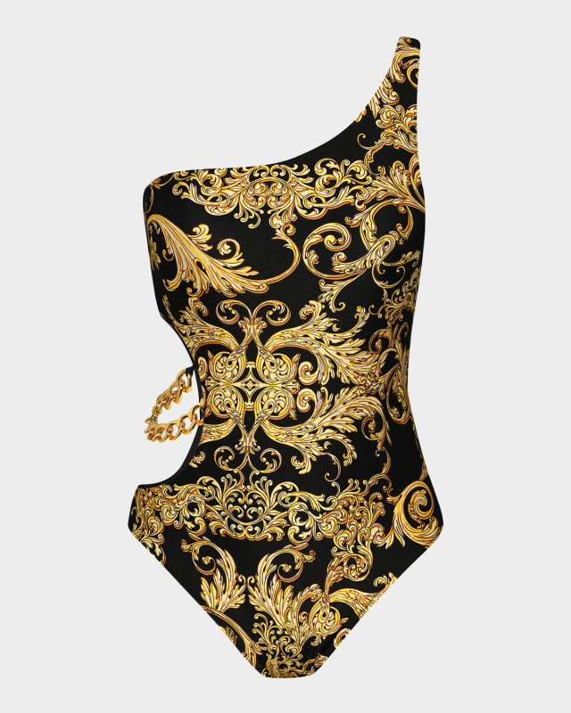 Baroque Ava Asymmetric Cutout One-Piece Swimsuit